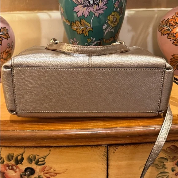Coach Leather Gold Crossbody Bag - Picture 7 of 9